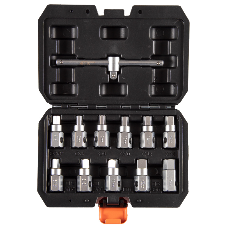 AFFIX Набор насадок для пробок слива масла, кейс, 12 предметов AF10348012C