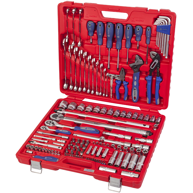 MACTAK Набор слесарно-монтажного инструмента 133 предмета  0-133C