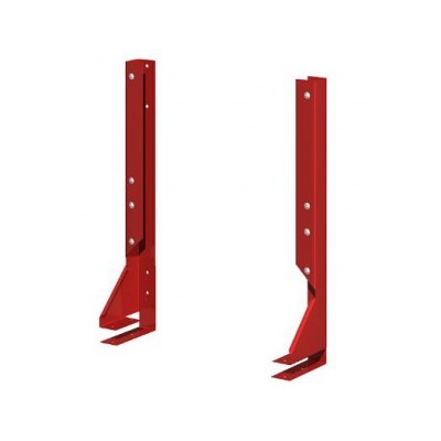 Комплект стоек  для крепления одной перфорированной панели к столешнице-серый металлик 01.A3/S-9007