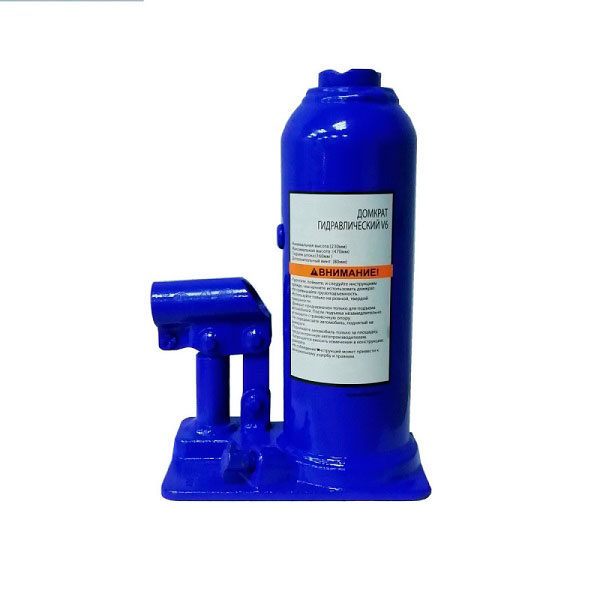 Домкрат бутылочный V6, г/п 6,0т ROSSVIK TH46005H