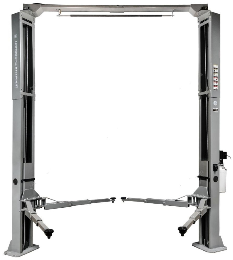 Подъемник 2х стоечный с верхней синхрониз. г/п 4,5т, с электростопорами NORDBERG N4124H-4,6T 380V