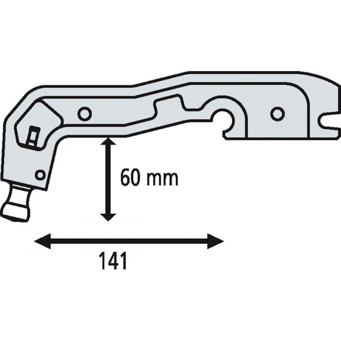 Плечо С6 для C-образных сварочных клещей 019775