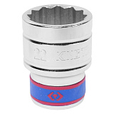 KINGTONY Головка торцевая стандартная двенадцатигранная 1/2", 22 мм  433022M